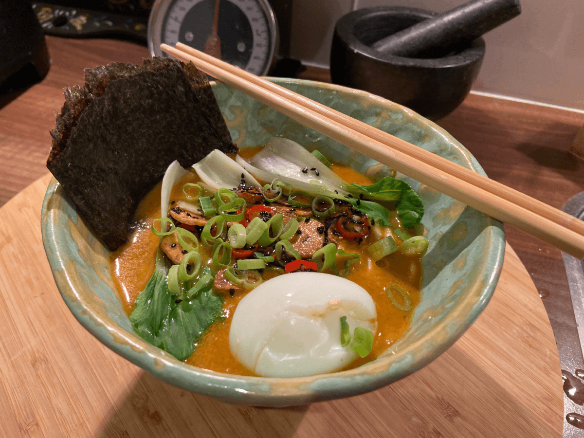 Vegetarian Ramen Soup